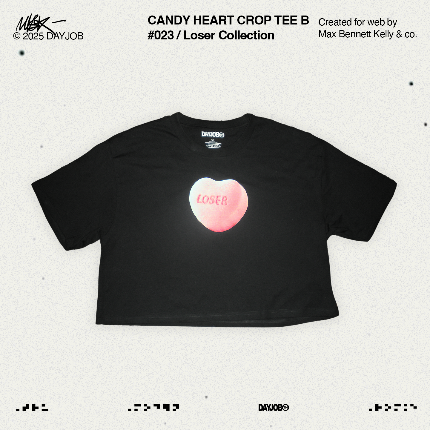 Candy Heart Crop Tee