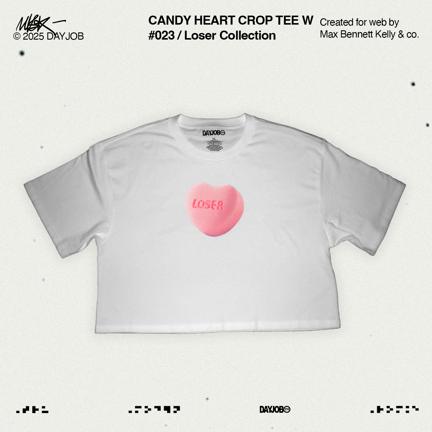 Candy Heart Crop Tee
